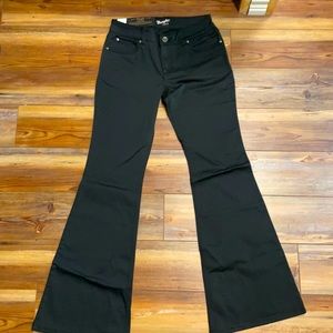Wrangler Retro Mae Flare Black Trousers NWT